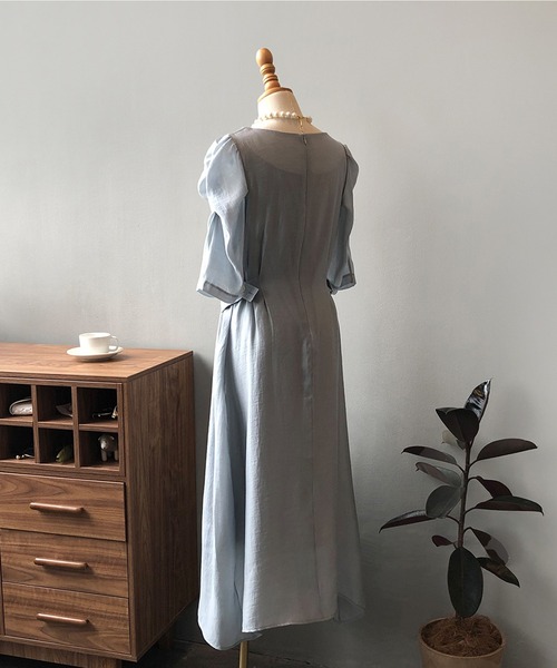 aimoha(アイモハ)の「ふんわりワンピース (SS)(ワンピース・レディース・ブルー/オフホワイト・MEDIUM/LARGE)」の16枚目の写真