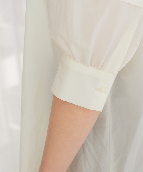 Rouge vif（ルージュヴィフ）の「【セットアップ対応】ピンタックブラウス（シャツ/ブラウス・レディース・ホワイト/チャコールグレー/オレンジ・フリー）」の19枚目の写真