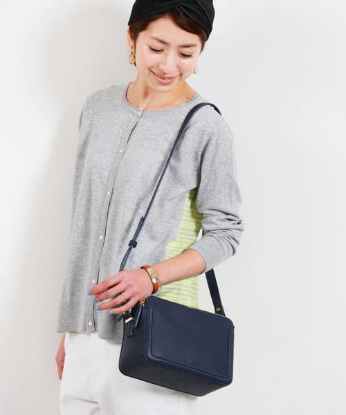 BEAUTY&YOUTH UNITED ARROWS（ビューティーアンドユースユナイテッドアローズ）の「BYSF∵ スクエアジップ 2WAY ショルダー◆（ショルダーバッグ・レディース・ナチュラル/ネイビー/ブラック/ベージュ・FREE）」の4枚目の写真