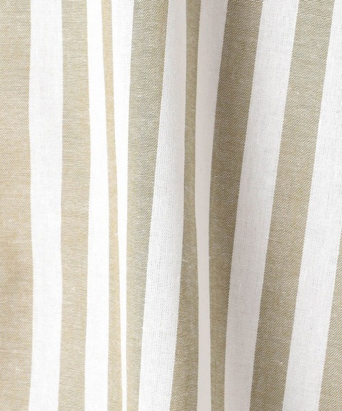 Grand PARK（グランドパーク）の「ストライプ　バンドカラーノースリーブシャツ（シャツ/ブラウス・レディース・カーキ系1/ブルー系1・FREE）」の11枚目の写真