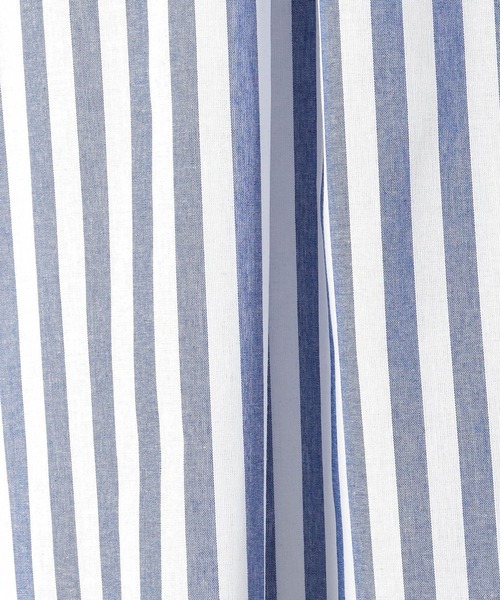 Grand PARK（グランドパーク）の「ストライプ　バンドカラーノースリーブシャツ（シャツ/ブラウス・レディース・カーキ系1/ブルー系1・FREE）」の13枚目の写真