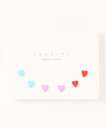 6ピース・ベリースモールハートピアス