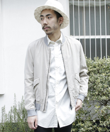 AMERICAN RAG CIE | AMERICAN RAG CIE 綿テンセル ジップアップブルゾン(ブルゾン)