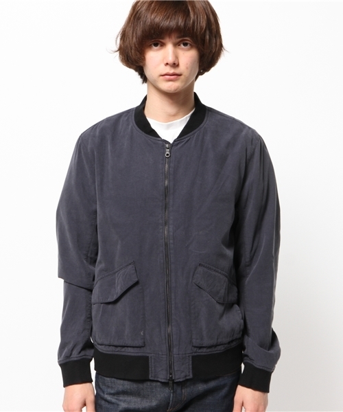 AMERICAN RAG CIE（アメリカンラグシー）の「AMERICAN RAG CIE 綿テンセル ジップアップブルゾン（ブルゾン・メンズ・ネイビー/ベージュ・1/3/2）」の19枚目の写真