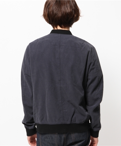 AMERICAN RAG CIE（アメリカンラグシー）の「AMERICAN RAG CIE 綿テンセル ジップアップブルゾン（ブルゾン・メンズ・ネイビー/ベージュ・1/3/2）」の14枚目の写真