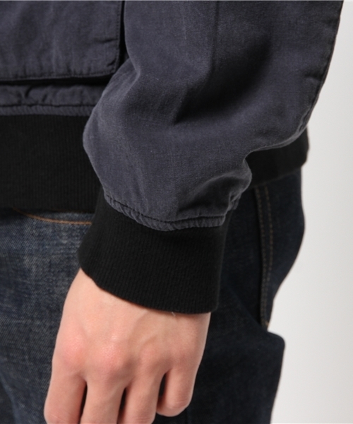 AMERICAN RAG CIE（アメリカンラグシー）の「AMERICAN RAG CIE 綿テンセル ジップアップブルゾン（ブルゾン・メンズ・ネイビー/ベージュ・1/3/2）」の17枚目の写真