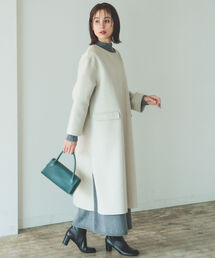 B:MING by BEAMS（ビーミングバイビームス）の「B:MING by BEAMS / リバー ロング コート（ノーカラーコート）」