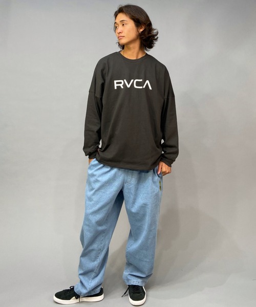 RVCA(ルーカ)の「RVCA/ルーカ ヘビーウェイト ブランドロゴロンT BC042-064(Tシャツ/カットソー・メンズ・ホワイト/ブラック/グリーン・S/M/L/XL)」の20枚目の写真