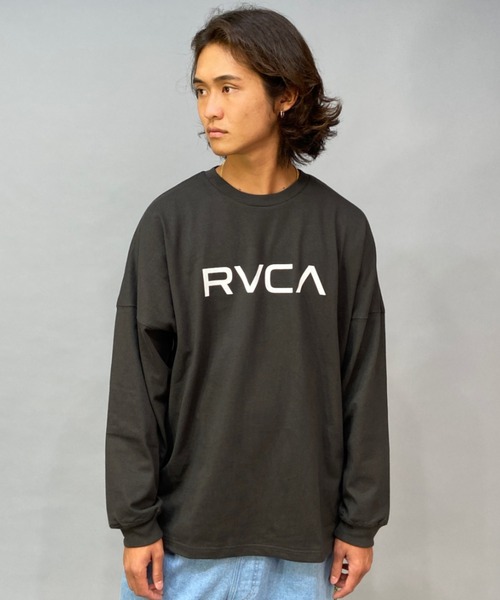 RVCA(ルーカ)の「RVCA/ルーカ ヘビーウェイト ブランドロゴロンT BC042-064(Tシャツ/カットソー・メンズ・ホワイト/ブラック/グリーン・S/M/L/XL)」の14枚目の写真