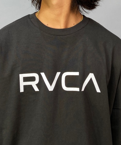 RVCA(ルーカ)の「RVCA/ルーカ ヘビーウェイト ブランドロゴロンT BC042-064(Tシャツ/カットソー・メンズ・ホワイト/ブラック/グリーン・S/M/L/XL)」の15枚目の写真