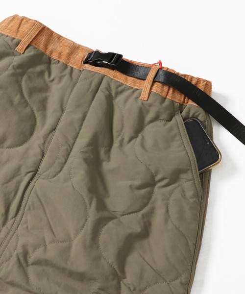 KRIFF MAYER Lady's Collection（クリフメイヤーレディースコレクション）の「キルティングロングスカート（中綿キルトクライミングスカート）（スカート・レディース・カーキ/ブラック/ブラウン/チャコール/ベージュ・MEDIUM/LARGE）」の12枚目の写真