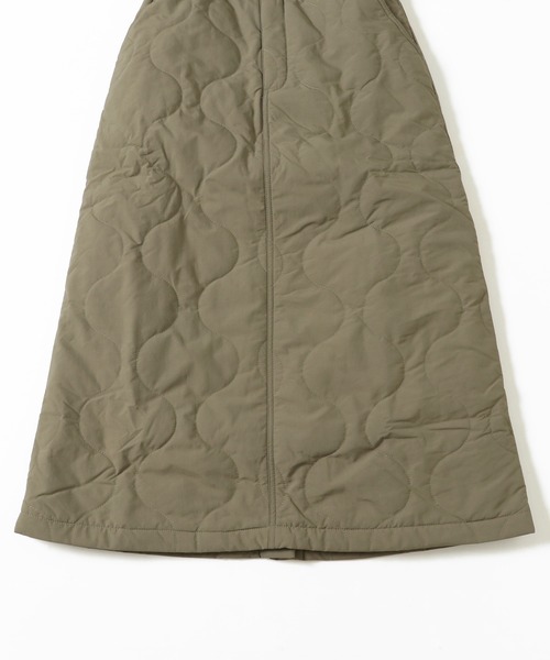 KRIFF MAYER Lady's Collection（クリフメイヤーレディースコレクション）の「キルティングロングスカート（中綿キルトクライミングスカート）（スカート・レディース・カーキ/ブラック/ブラウン/チャコール/ベージュ・MEDIUM/LARGE）」の14枚目の写真