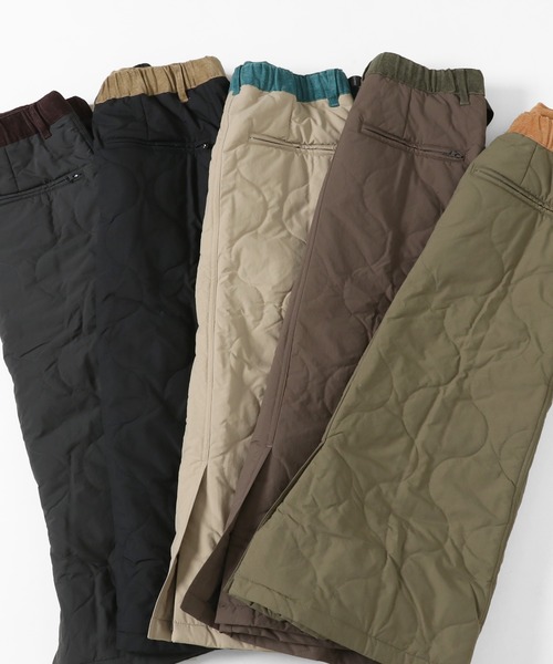 KRIFF MAYER Lady's Collection（クリフメイヤーレディースコレクション）の「キルティングロングスカート（中綿キルトクライミングスカート）（スカート・レディース・カーキ/ブラック/ブラウン/チャコール/ベージュ・MEDIUM/LARGE）」の16枚目の写真