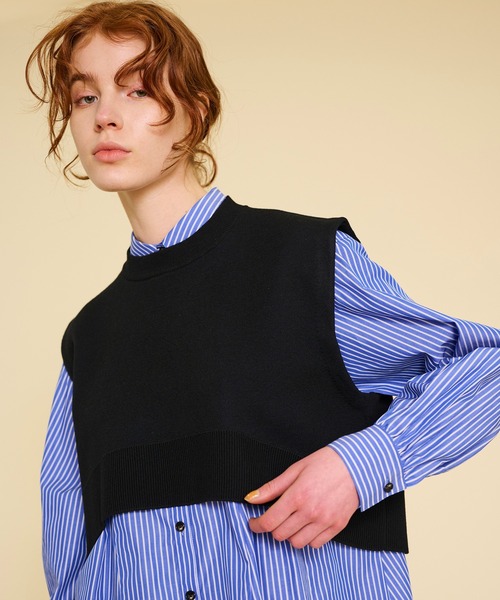 LANVIN en Bleu（ランバンオンブルー）の「ショートニットベスト