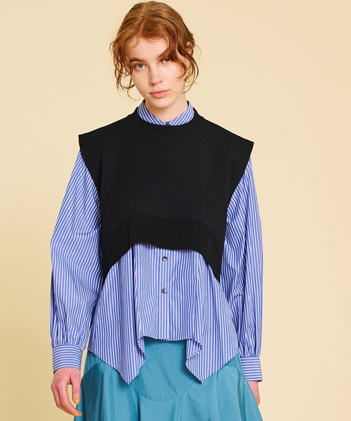 LANVIN en Bleu（ランバンオンブルー）の「ショートニットベスト