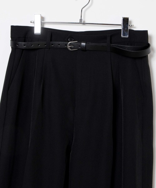 WEGO（ウィゴー）の「WEGO/ベルト付きワイドスラックス（スラックス・メンズ・ブラック・MEDIUM/LARGE）」の18枚目の写真