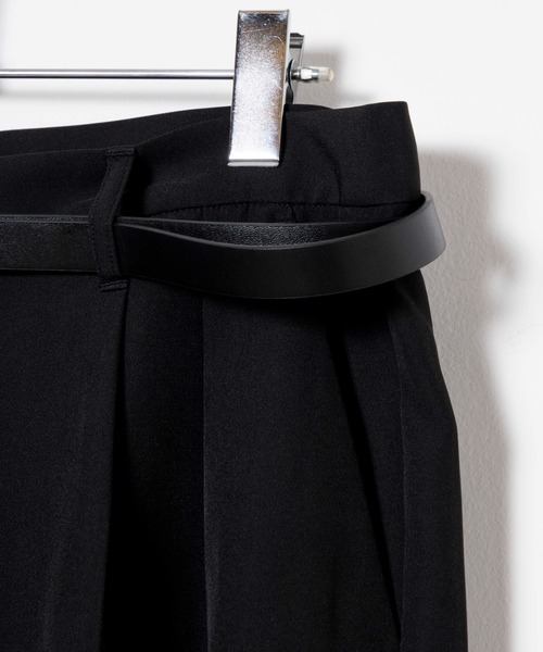 WEGO（ウィゴー）の「WEGO/ベルト付きワイドスラックス（スラックス・メンズ・ブラック・MEDIUM/LARGE）」の12枚目の写真