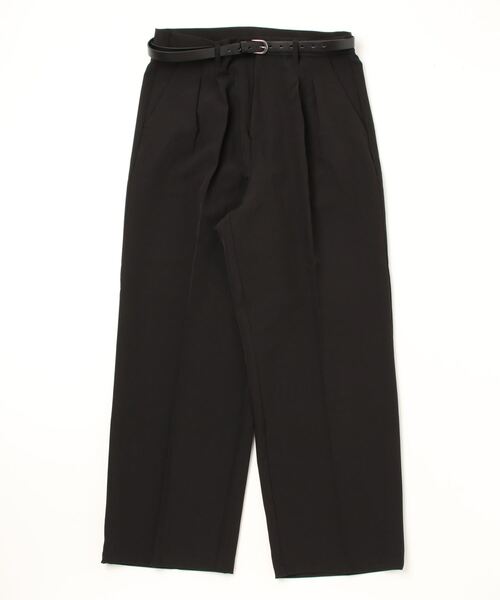 WEGO（ウィゴー）の「WEGO/ベルト付きワイドスラックス（スラックス・メンズ・ブラック・MEDIUM/LARGE）」の17枚目の写真