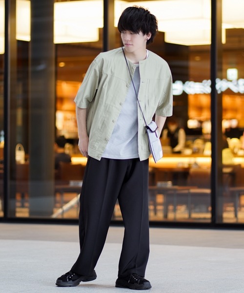 WEGO（ウィゴー）の「WEGO/ベルト付きワイドスラックス（スラックス・メンズ・ブラック・MEDIUM/LARGE）」の15枚目の写真