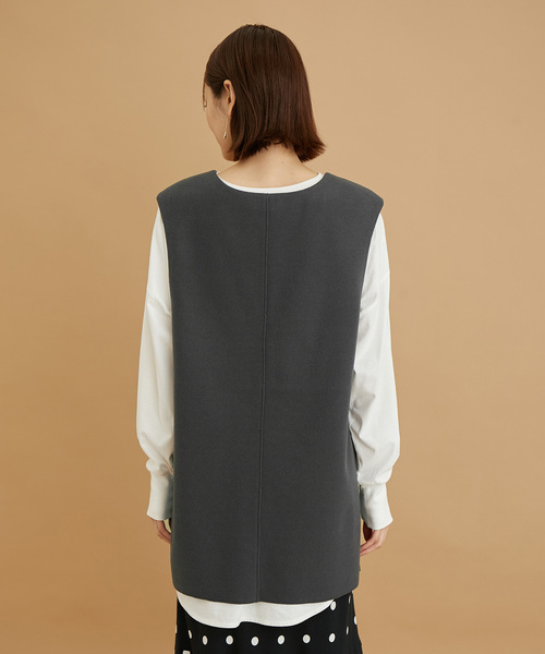 ROPE' PICNIC（ロペピクニック）の「【WEB限定】チュニックサイドスリットベスト（ベスト・レディース・チャコールグレー/グレー系その他・38）」の18枚目の写真