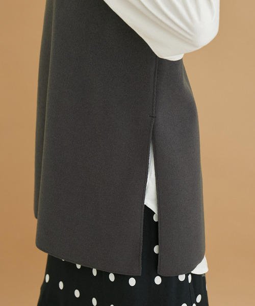 ROPE' PICNIC（ロペピクニック）の「【WEB限定】チュニックサイドスリットベスト（ベスト・レディース・チャコールグレー/グレー系その他・38）」の21枚目の写真
