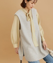 【WEB限定】チュニックサイドスリットベスト