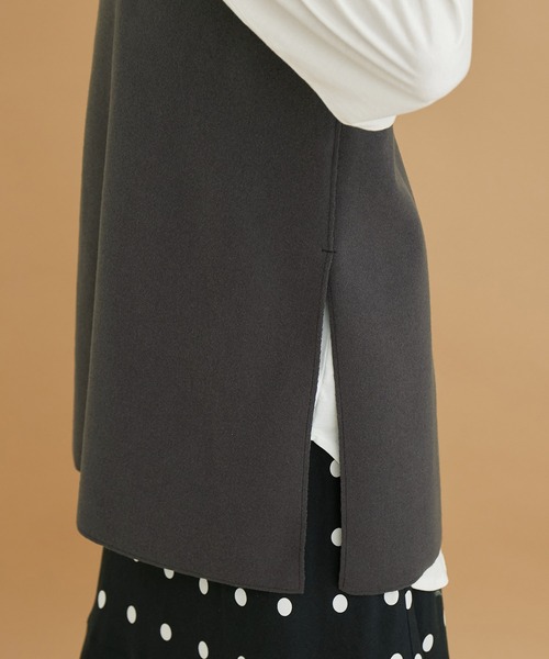 ROPE' PICNIC（ロペピクニック）の「【WEB限定】チュニックサイドスリットベスト（ベスト・レディース・チャコールグレー/グレー系その他・38）」の15枚目の写真