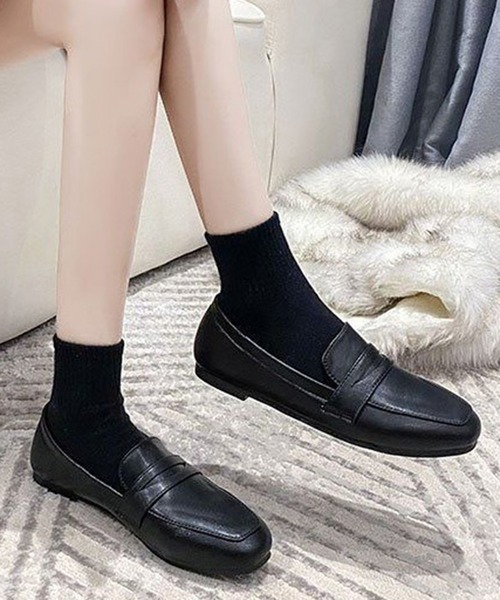 STYLEBLOCK(スタイルブロック)の「フラットローファーパンプス(パンプス・レディース・ベージュ系その他/ブラック・39/37/38/35/40/36)」の2枚目の写真
