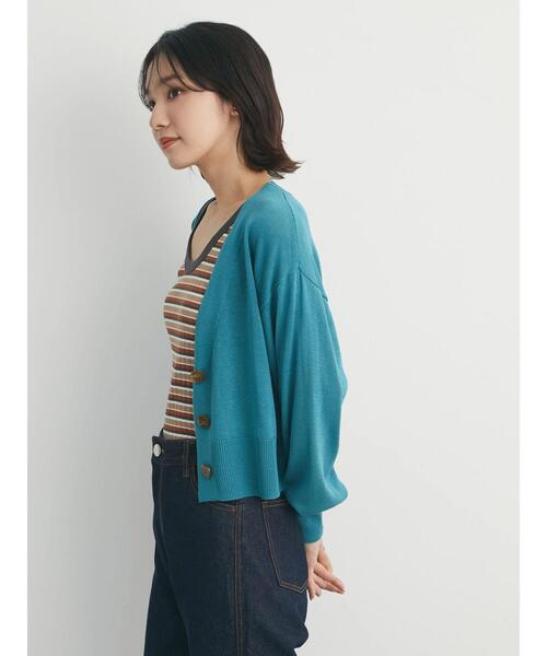 Sugar spoon（シュガースプーン）の「・SUGAR SPOON ボーダーリブタンク（タンクトップ・レディース・オレンジ/イエロー/ベージュ/グリーン・FREE）」の16枚目の写真