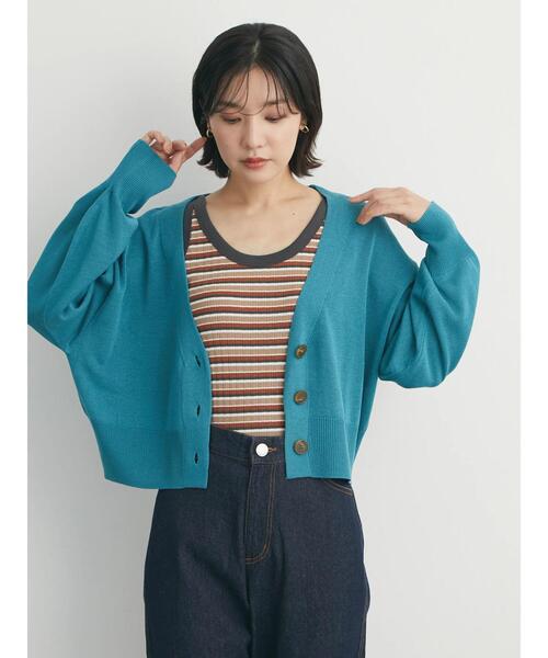 Sugar spoon（シュガースプーン）の「・SUGAR SPOON ボーダーリブタンク（タンクトップ・レディース・オレンジ/イエロー/ベージュ/グリーン・FREE）」の18枚目の写真