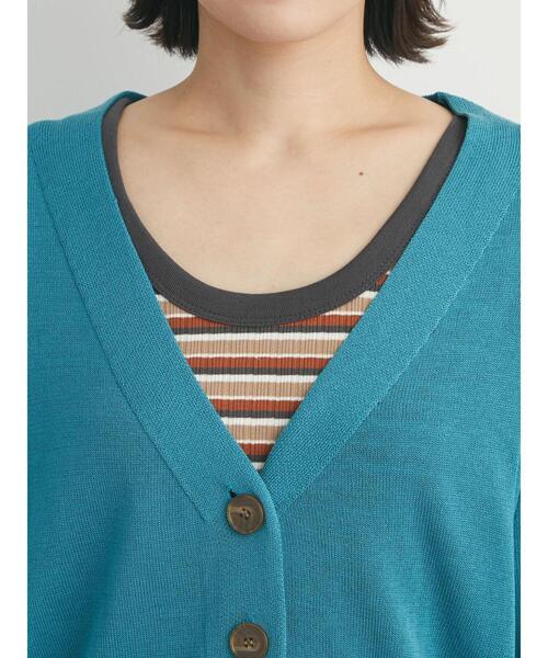 Sugar spoon（シュガースプーン）の「・SUGAR SPOON ボーダーリブタンク（タンクトップ・レディース・オレンジ/イエロー/ベージュ/グリーン・FREE）」の19枚目の写真