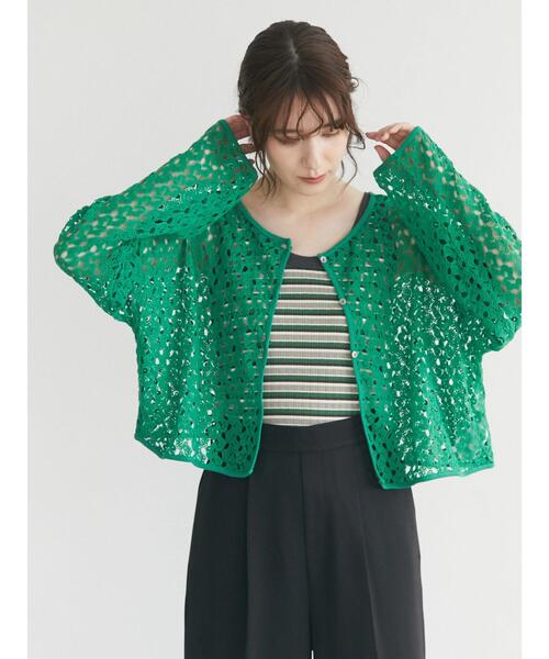 Sugar spoon（シュガースプーン）の「・SUGAR SPOON ボーダーリブタンク（タンクトップ・レディース・オレンジ/イエロー/ベージュ/グリーン・FREE）」の21枚目の写真