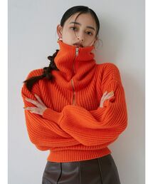 MURUA | ZIPショートニット(ニット/セーター)