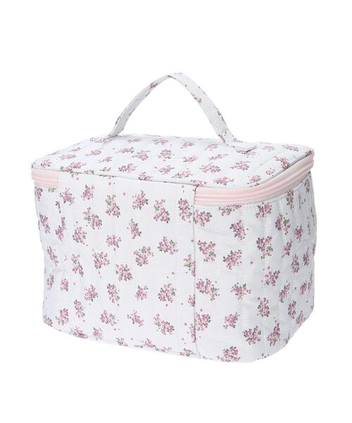 Maison de FLEUR(メゾンドフルール)の「フラワーキルトスクエアポーチ(ポーチ・レディース・サックスブルー/ピンク・FREE)」の10枚目の写真