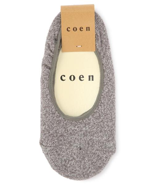 coen（コーエン）の「スラブシューズインソックス（ソックス/靴下・レディース・ライトグレー/レッド/イエロー/ケリー/ライトブルー・フリー）」の2枚目の写真