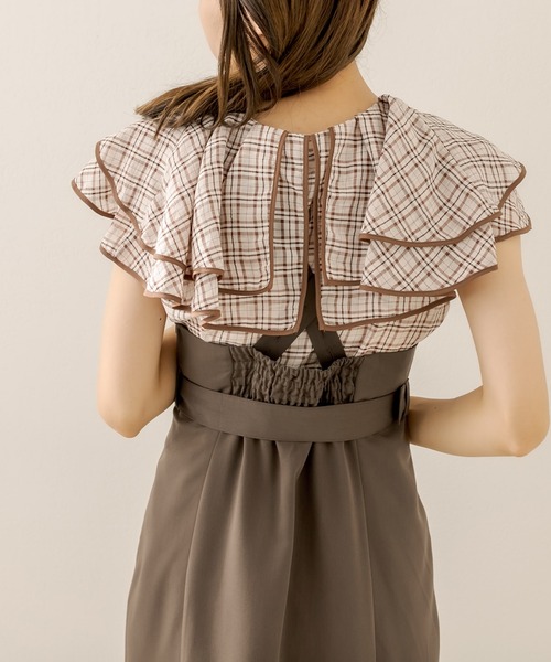 OLIVE des OLIVE(オリーブデオリーブ)の「マーメイドジャンスカ(ジャンパースカート・レディース・ブラック/ブラウン/グレイッシュベージュ・FREE)」の6枚目の写真