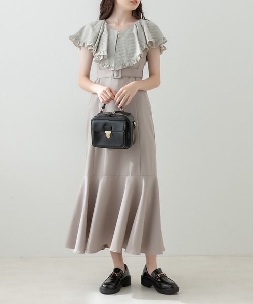 OLIVE des OLIVE(オリーブデオリーブ)の「マーメイドジャンスカ(ジャンパースカート・レディース・ブラック/ブラウン/グレイッシュベージュ・FREE)」の16枚目の写真