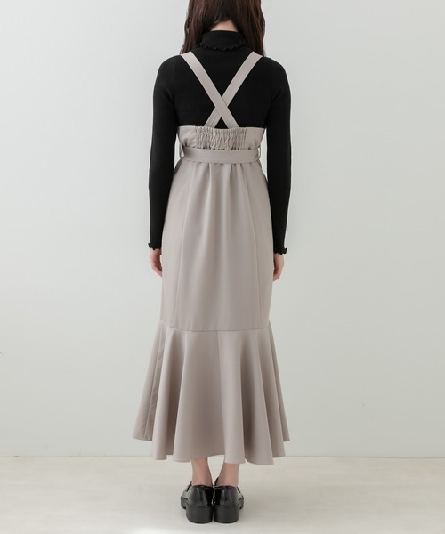 OLIVE des OLIVE(オリーブデオリーブ)の「マーメイドジャンスカ(ジャンパースカート・レディース・ブラック/ブラウン/グレイッシュベージュ・FREE)」の20枚目の写真