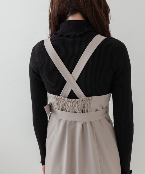 OLIVE des OLIVE(オリーブデオリーブ)の「マーメイドジャンスカ(ジャンパースカート・レディース・ブラック/ブラウン/グレイッシュベージュ・FREE)」の21枚目の写真