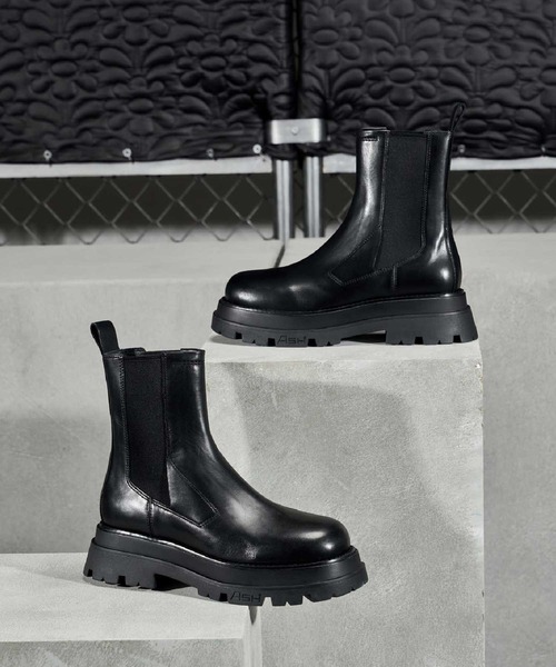 ASH（アッシュ）の「【ELITE】サイドゴアブーツ（ブーツ・レディース・アイボリー/ブラック・36/38/37/35/39）」の3枚目の写真