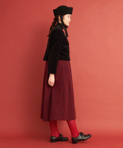 Malle(マル)の「Malle 綾別珍 ショートジャケット(ノーカラージャケット・レディース・ブラック/アイボリー・FREE)」の19枚目の写真