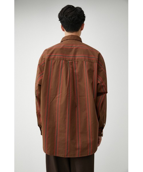 AZUL by moussy（アズールバイマウジー）の「WIDE RELAX SILHOUETTE SHIRT/ワイドリラックスシルエットシャツ（シャツ/ブラウス・メンズ・ブルー/ベージュ系その他/ブラウン系その他/ネイビー系/グリーン系その他/カーキ系・FREE）」の12枚目の写真