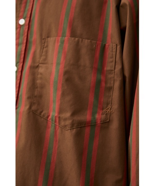 AZUL by moussy（アズールバイマウジー）の「WIDE RELAX SILHOUETTE SHIRT/ワイドリラックスシルエットシャツ（シャツ/ブラウス・メンズ・ブルー/ベージュ系その他/ブラウン系その他/ネイビー系/グリーン系その他/カーキ系・FREE）」の14枚目の写真