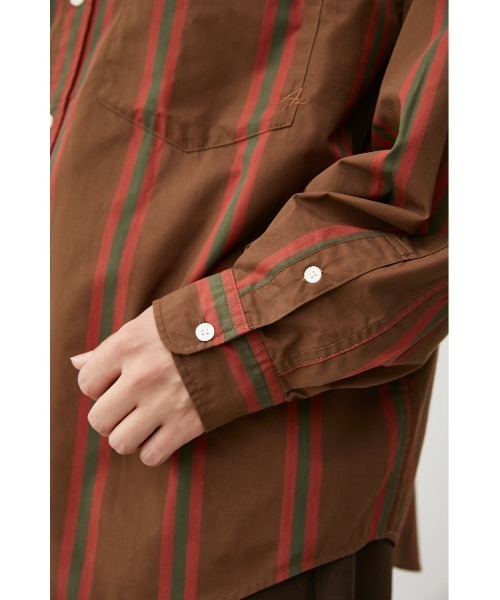 AZUL by moussy（アズールバイマウジー）の「WIDE RELAX SILHOUETTE SHIRT/ワイドリラックスシルエットシャツ（シャツ/ブラウス・メンズ・ブルー/ベージュ系その他/ブラウン系その他/ネイビー系/グリーン系その他/カーキ系・FREE）」の15枚目の写真