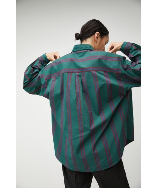 AZUL by moussy（アズールバイマウジー）の「WIDE RELAX SILHOUETTE SHIRT/ワイドリラックスシルエットシャツ（シャツ/ブラウス・メンズ・ブルー/ベージュ系その他/ブラウン系その他/ネイビー系/グリーン系その他/カーキ系・FREE）」の16枚目の写真