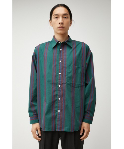 AZUL by moussy（アズールバイマウジー）の「WIDE RELAX SILHOUETTE SHIRT/ワイドリラックスシルエットシャツ（シャツ/ブラウス・メンズ・ブルー/ベージュ系その他/ブラウン系その他/ネイビー系/グリーン系その他/カーキ系・FREE）」の19枚目の写真