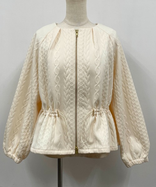 PICCIN（ピッチン）の「【セットアップ可能】キルティングドロストブルゾン（ブルゾン・レディース・ブラック/アイボリー・M）」の13枚目の写真