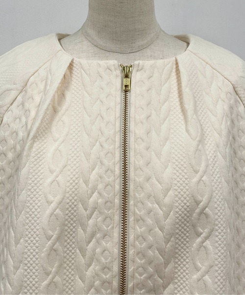 PICCIN（ピッチン）の「【セットアップ可能】キルティングドロストブルゾン（ブルゾン・レディース・ブラック/アイボリー・M）」の19枚目の写真