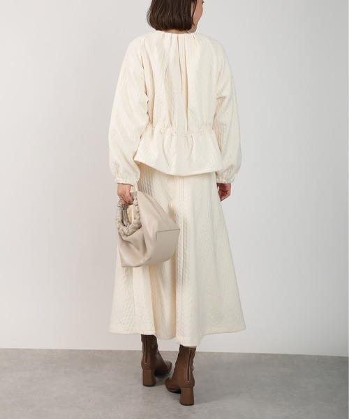 PICCIN（ピッチン）の「【セットアップ可能】キルティングドロストブルゾン（ブルゾン・レディース・ブラック/アイボリー・M）」の9枚目の写真