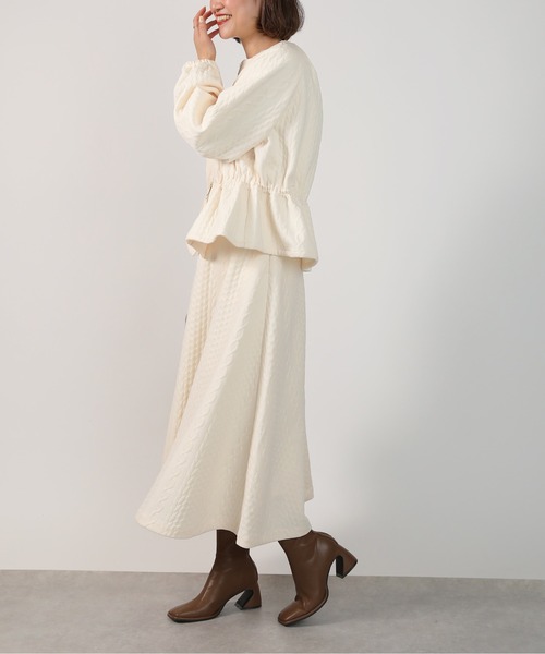 PICCIN（ピッチン）の「【セットアップ可能】キルティングドロストブルゾン（ブルゾン・レディース・ブラック/アイボリー・M）」の15枚目の写真